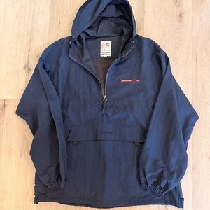 Vintage Abercrombie & Fitch men's navy blue anorak pullover jacket | size XL